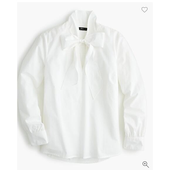J.Crew Tie Neck Blouse, size Medium Petite - Picture 1 of 4